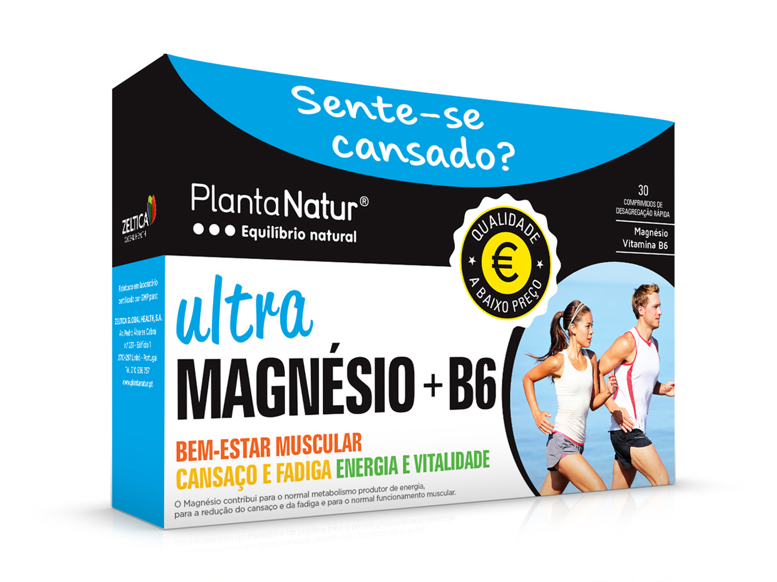 Suplemento plantanatur ultra magnésio + b6 30 comp