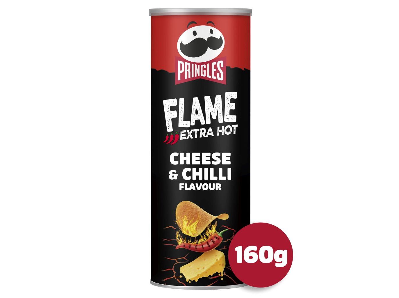 Aperitivo pringles flame queijo & chilli 160g