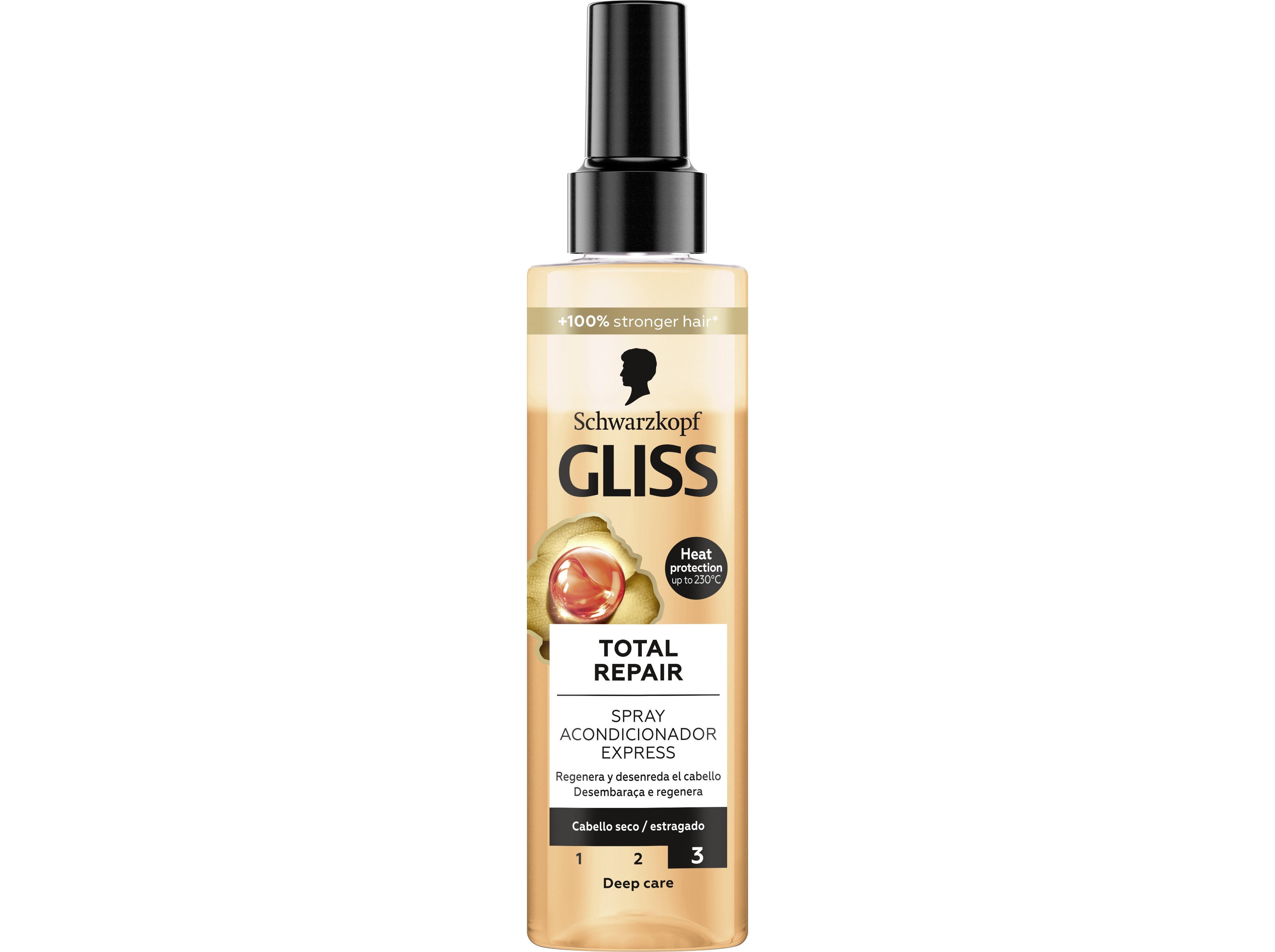 Condicionador gliss spray express total repair 200ml