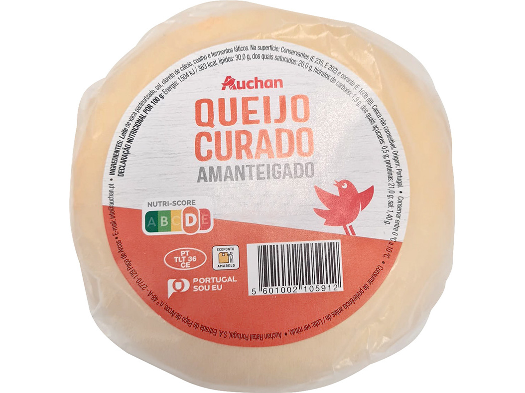 Queijo Curado Amanteigado Auchan Un Auchan