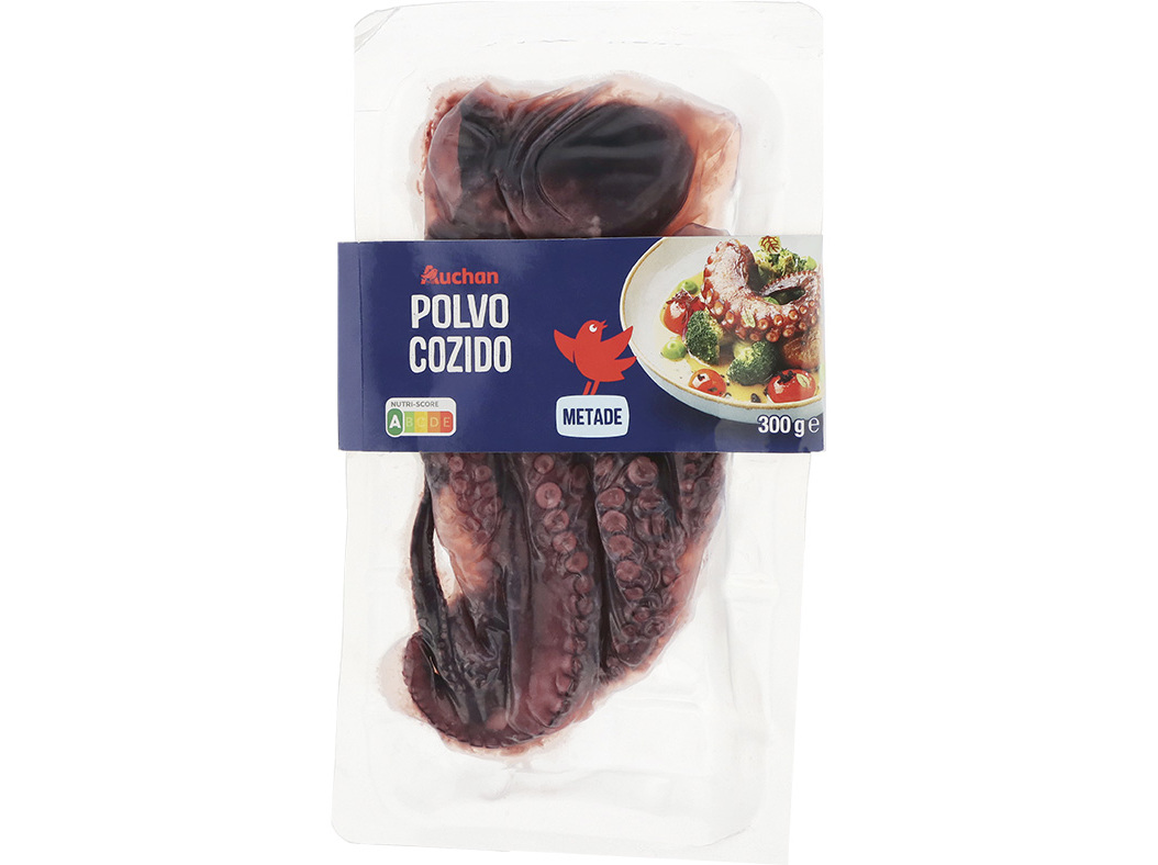 Polvo Cozido Metade Auchan 300 G Auchan