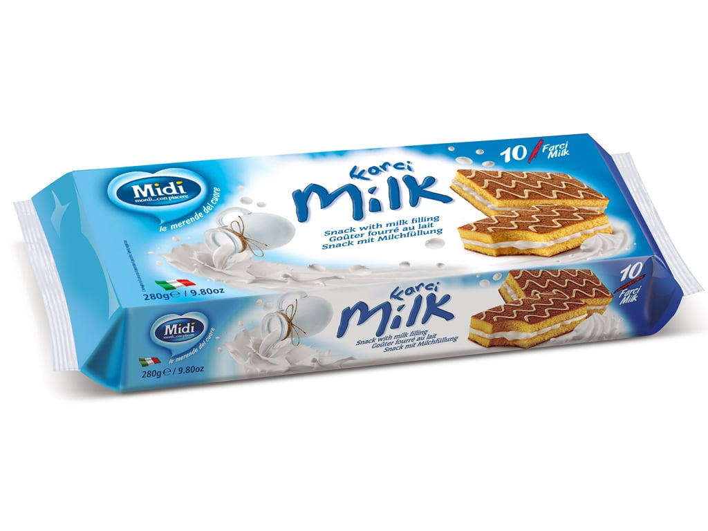Bolo Midi Com Recheio Leite 280g Midi