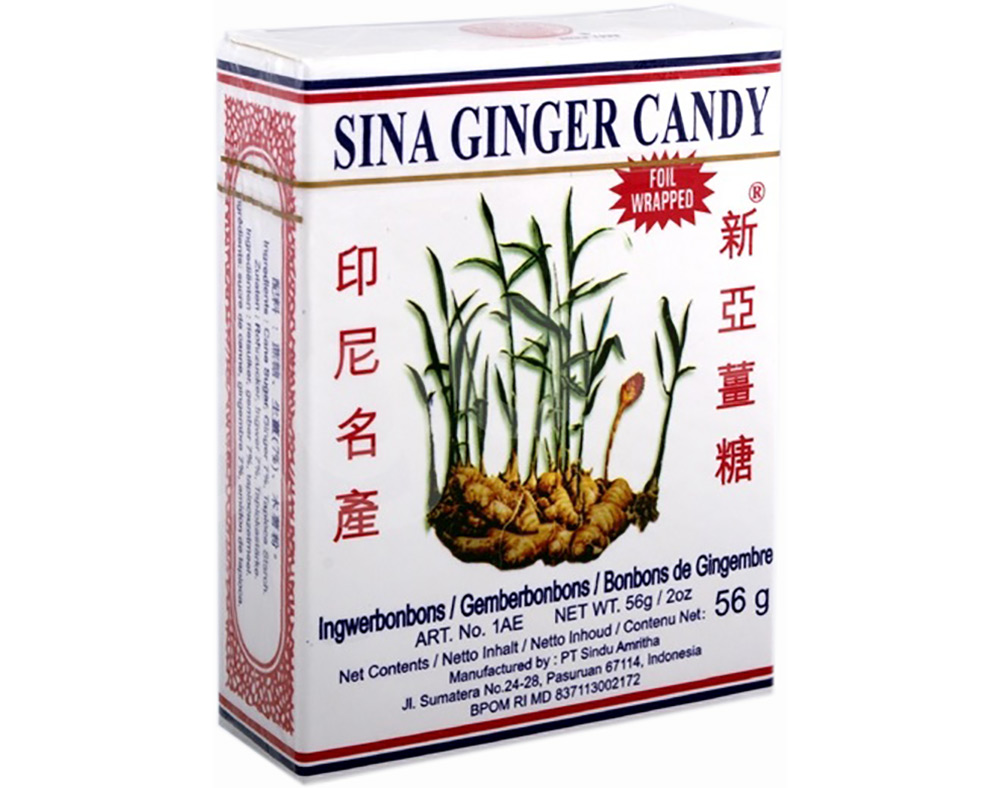 Rebuçado Sina Gengibre 56g Sina