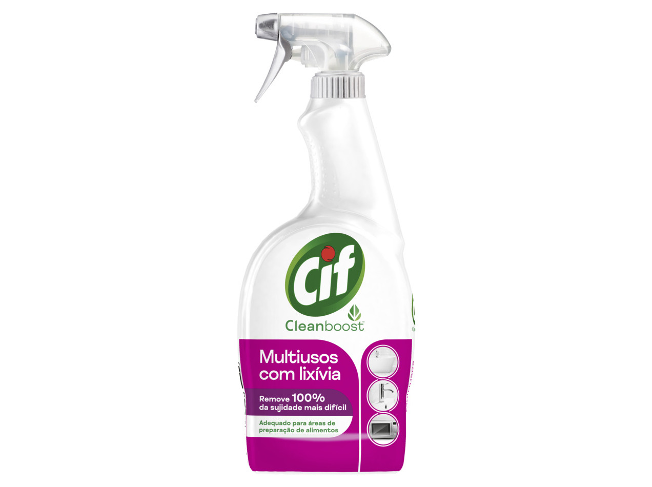 Detergente cif limpeza spray power&shine 750ml
