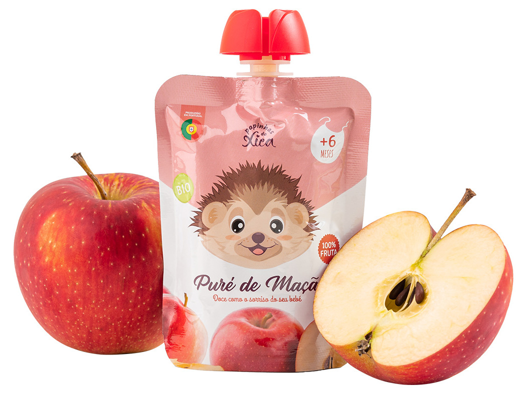 Saqueta Papinhas Da Xica Pure Maçã Bio 90g Papinhas Da Xica