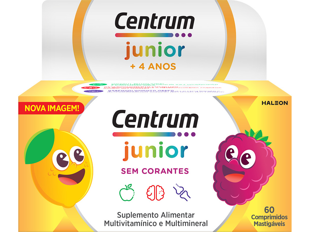 Suplemento Centrum Junior 60 Comprimidos Mastigáveis Centrum