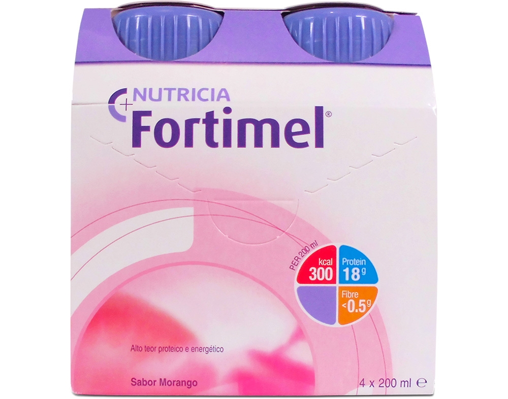 Suplemento Fortimel Morango 4x200ml