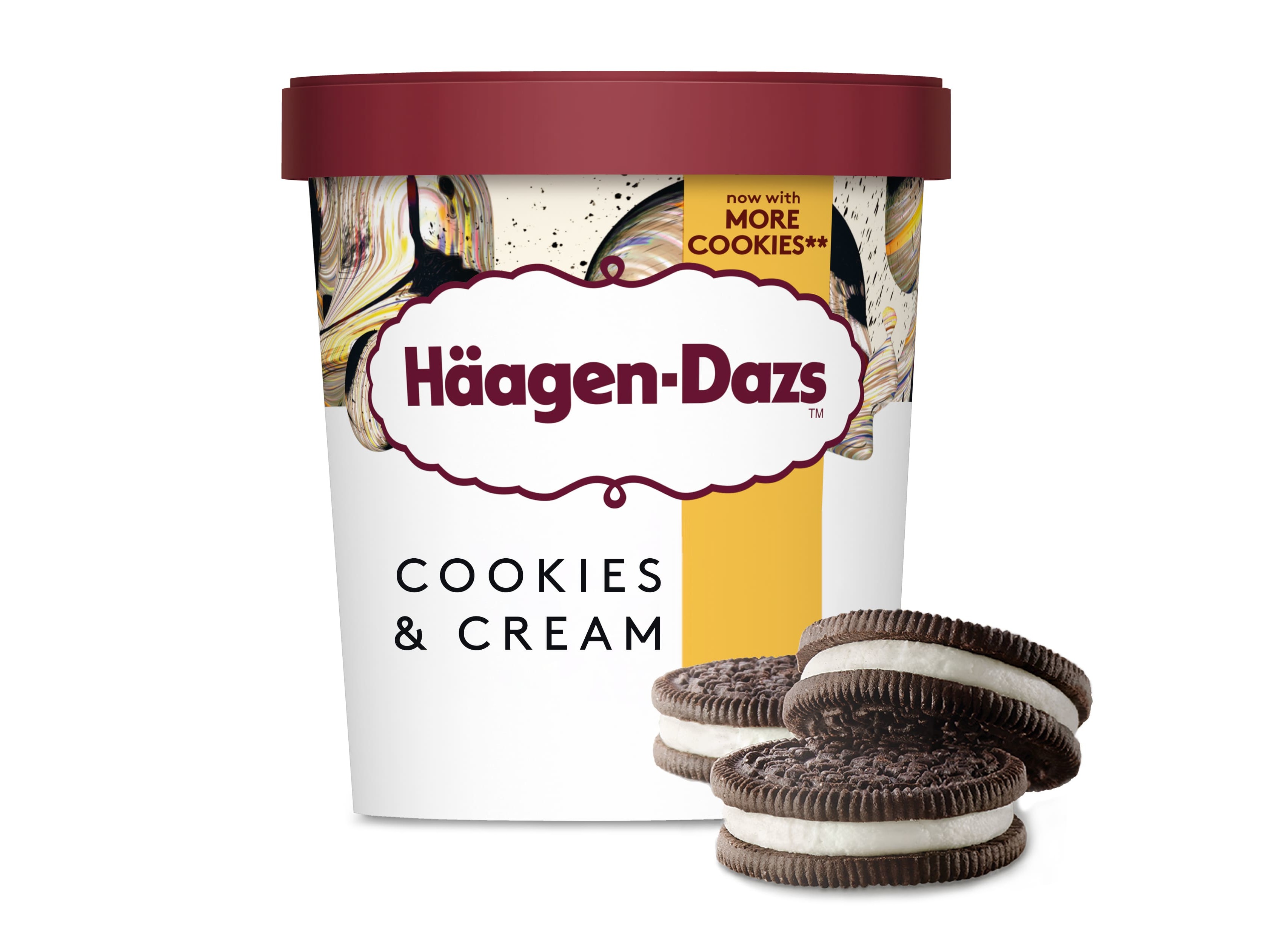 Gelado Häagen-dazs Cookies & Cream 460ml