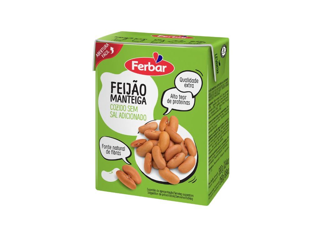 Feijão manteiga ferbar tetra 380 (250) g