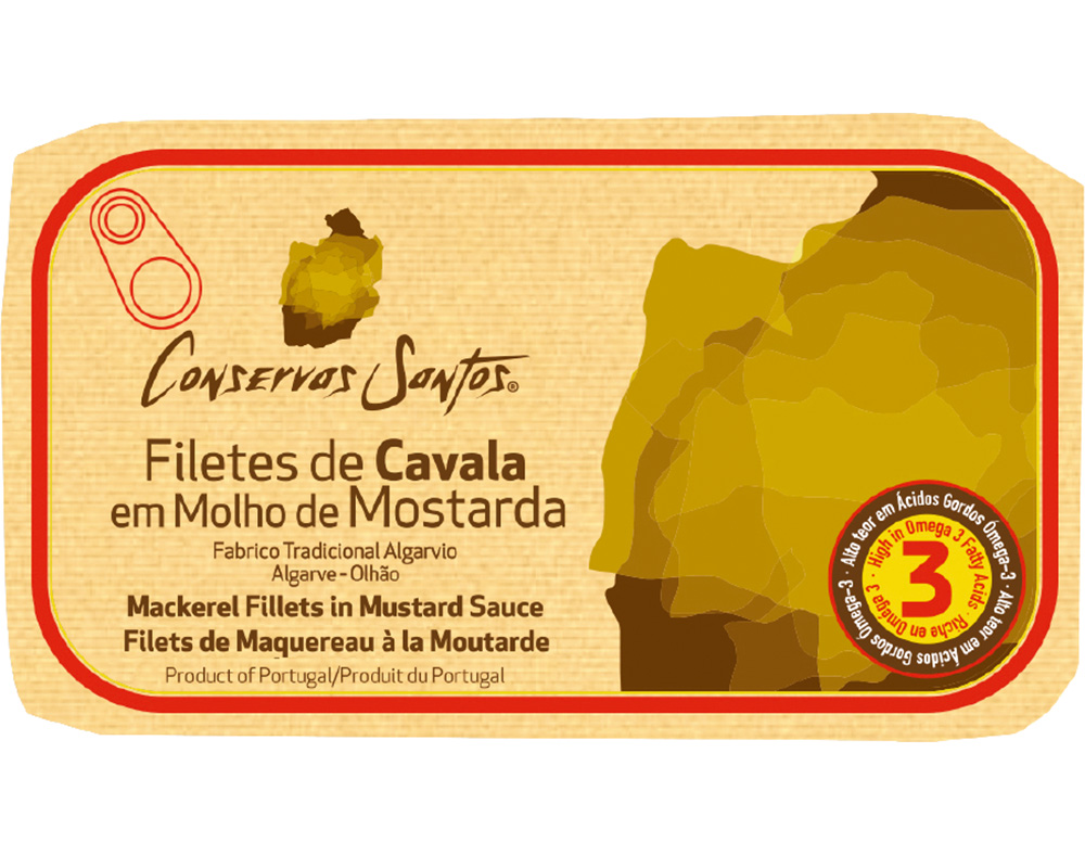 Filete cavala campos santos molho mostarda 120(90)g