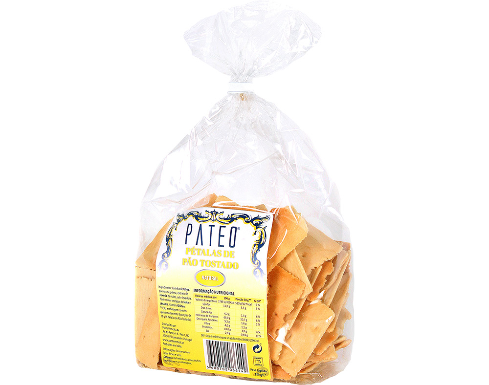 Pétalas Páteo De Pão Natural 250g Páteo