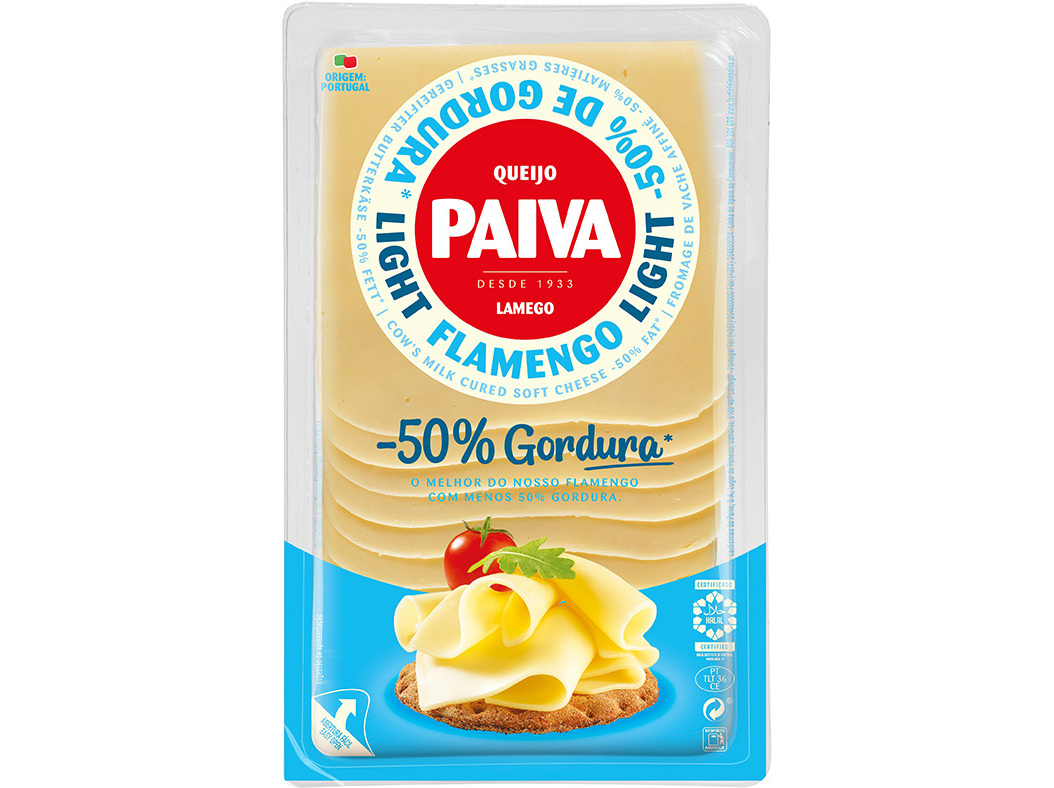 Queijo flamengo paiva light fatias 180g