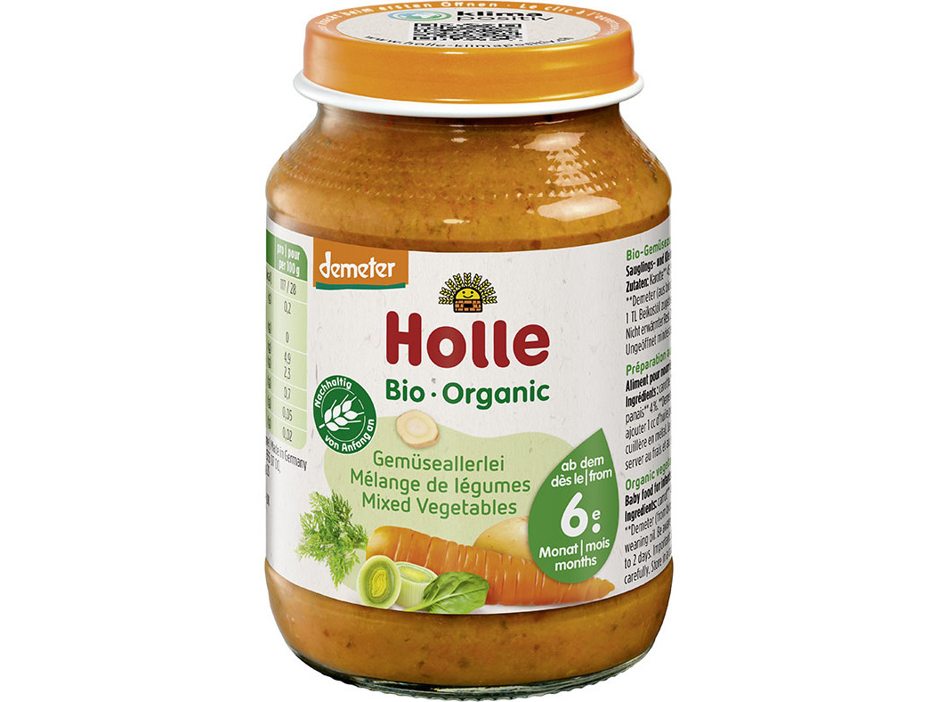 Boião bio pure holle legumes 6m 190g
