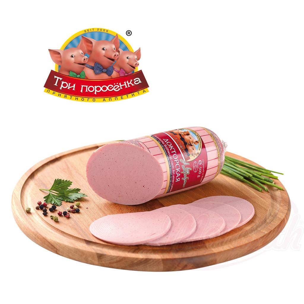 Mortadela Tri Porosenka Doktorskaya 500g Tri Porosenka