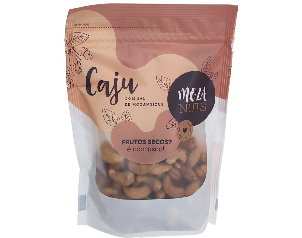 Cajú de moçambique mozanuts com sal 200 g