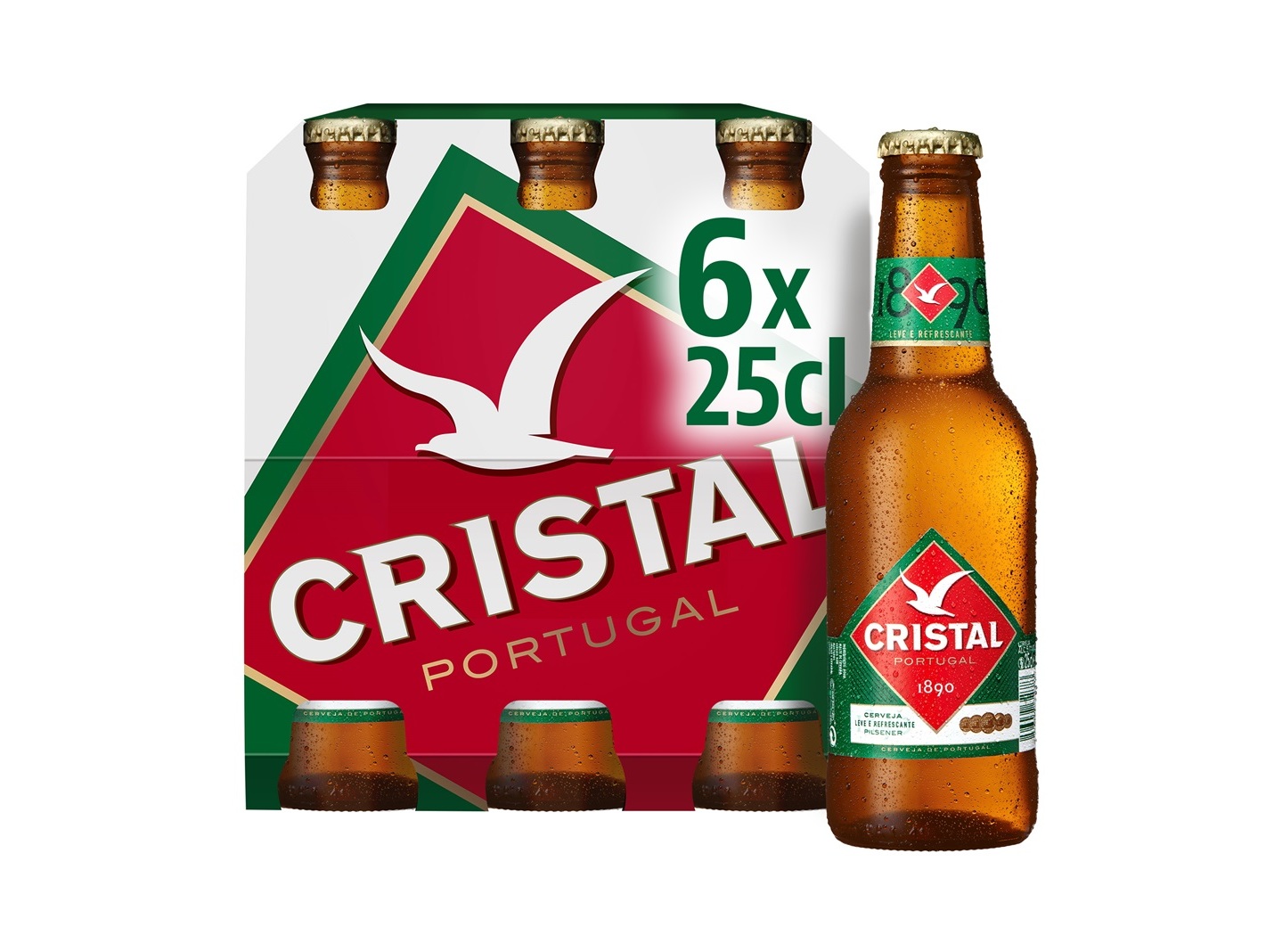 Cerveja Cristal 6x0.25l Cristal