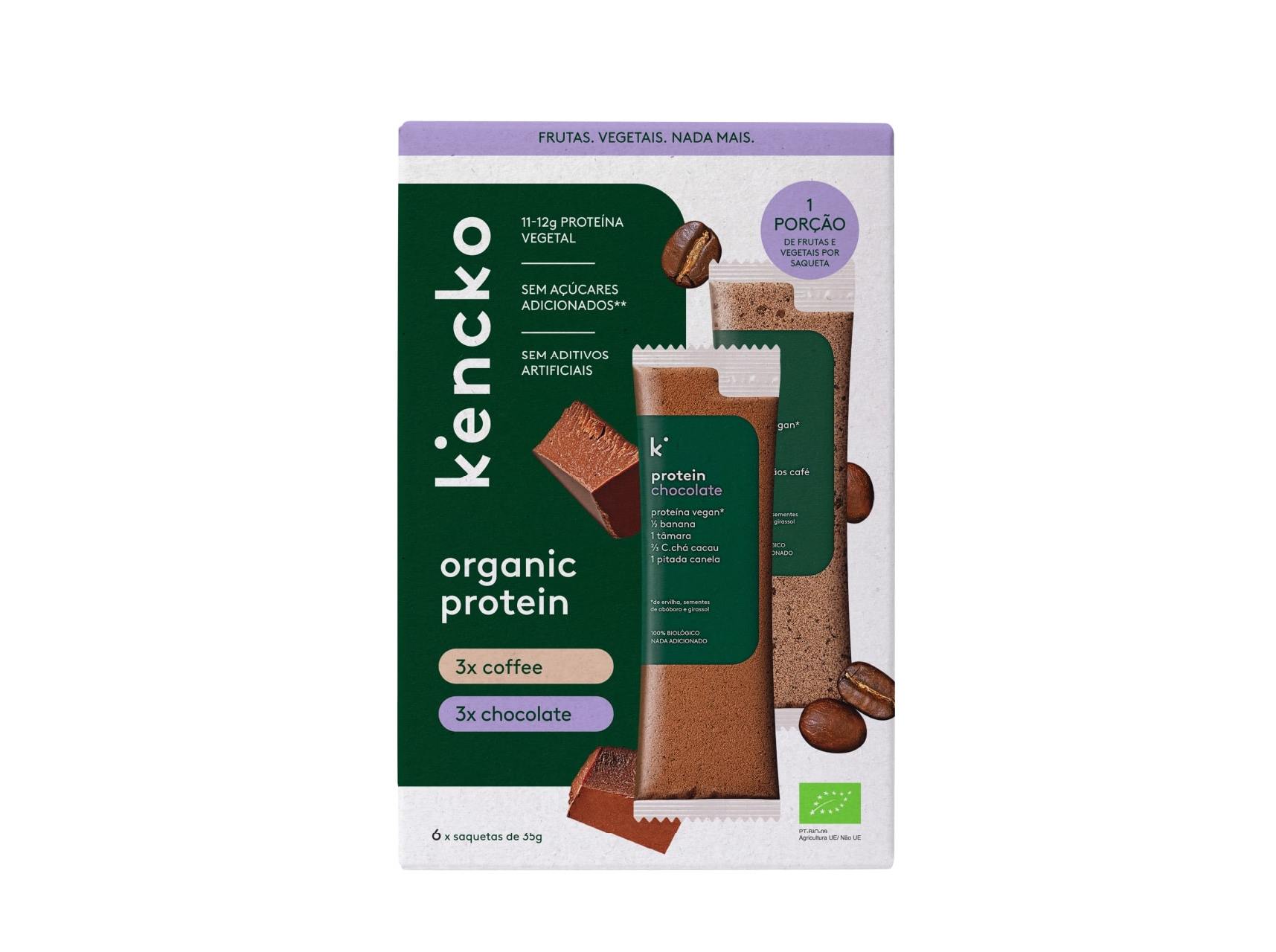 Batido kencko proteina vegan choc-cafe 6x35g