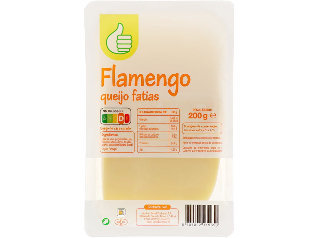 Queijo Flamengo Polegar Fatias 200g Polegar