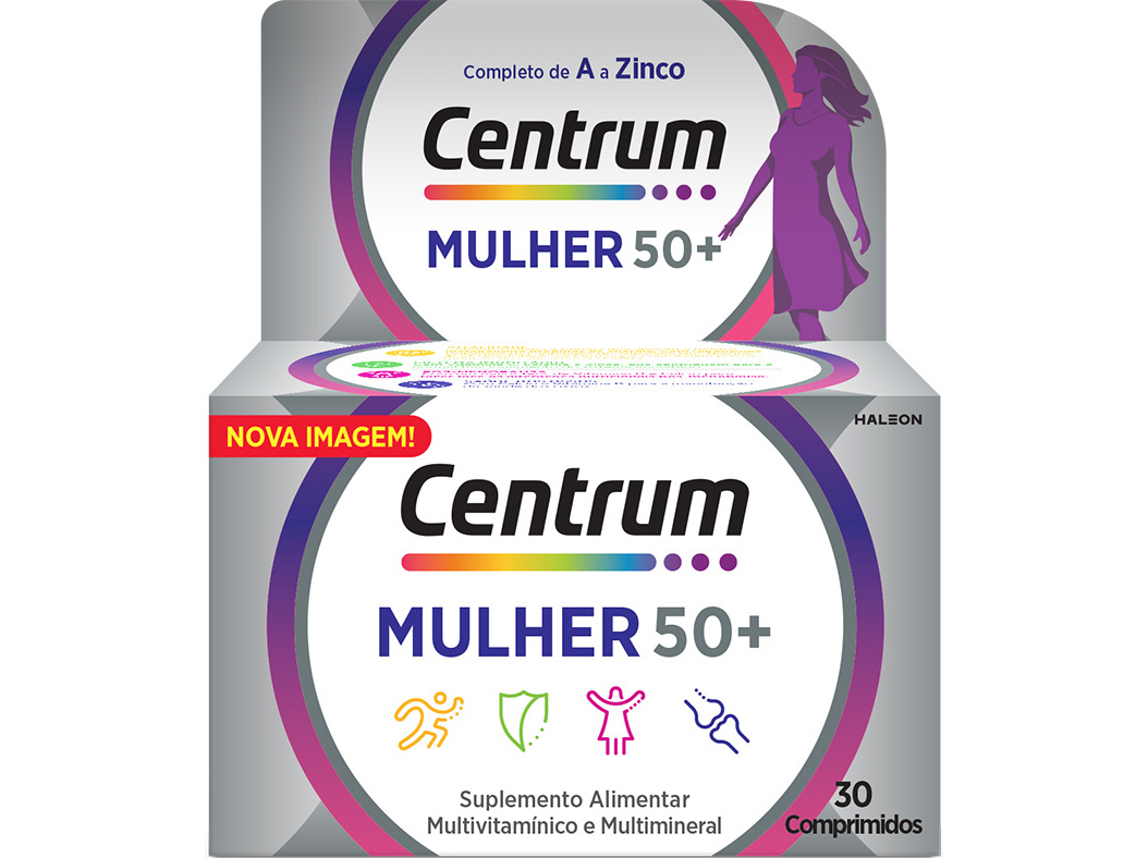 Suplemento Centrum Mulher 50+ 30 Comprimidos Centrum