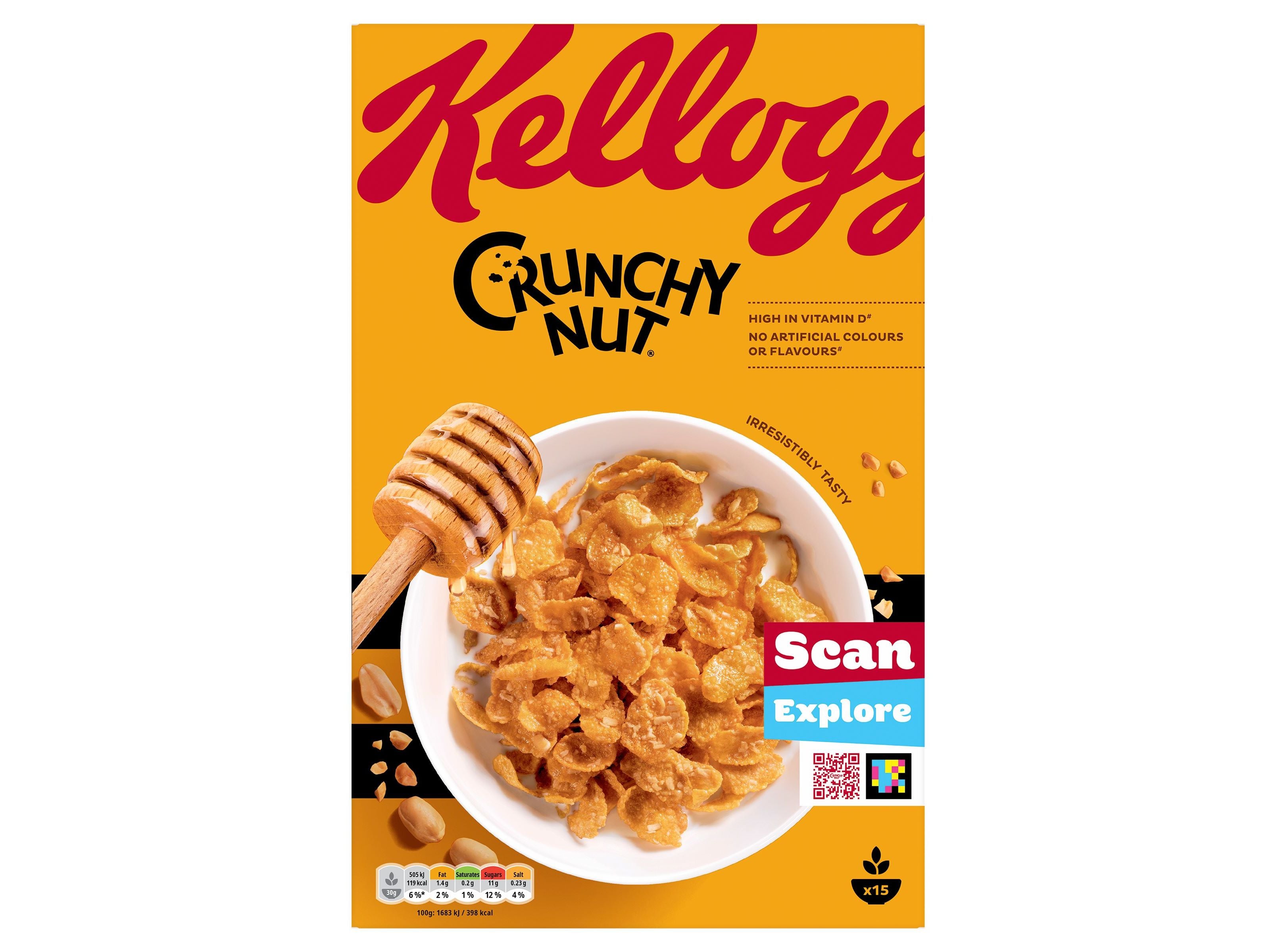 Corn Flakes Kellogg's Crunchy Nut Com Mel 460g Kellogg's
