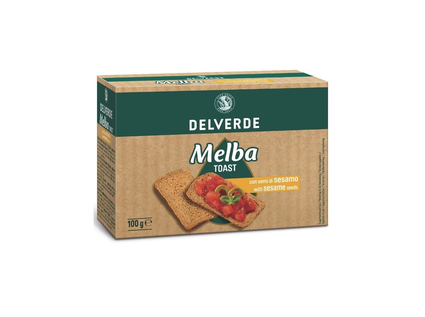 Tosta melba delverde sésamo 100g