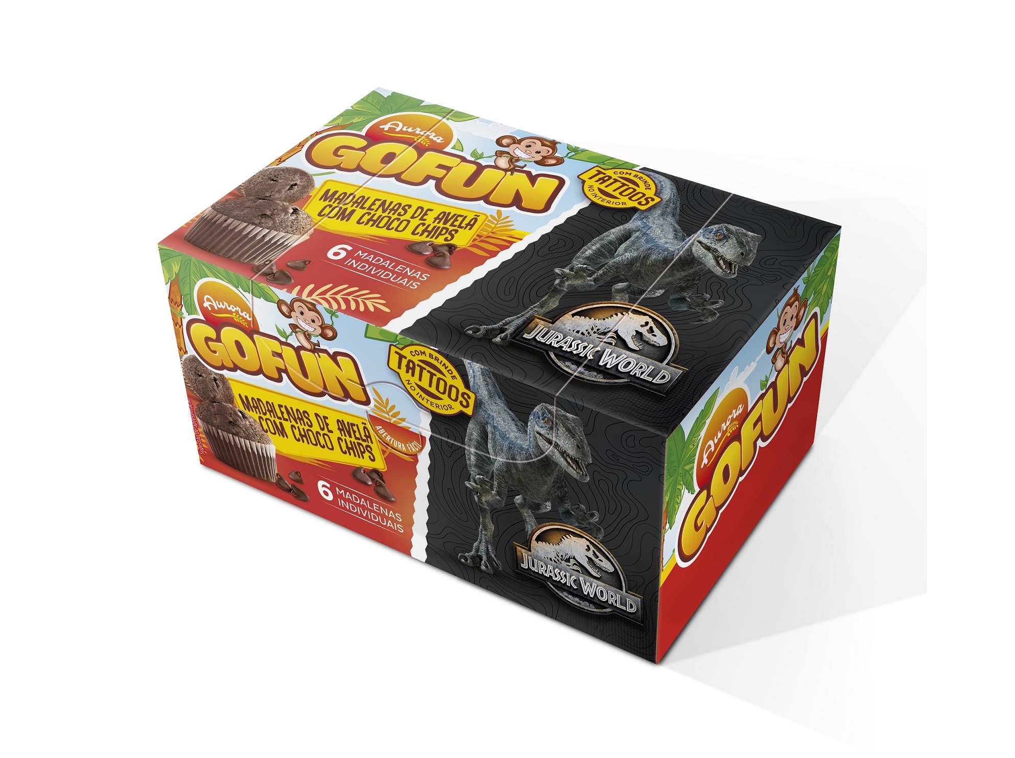 Madalenas aurora avelã e choco chips 190g