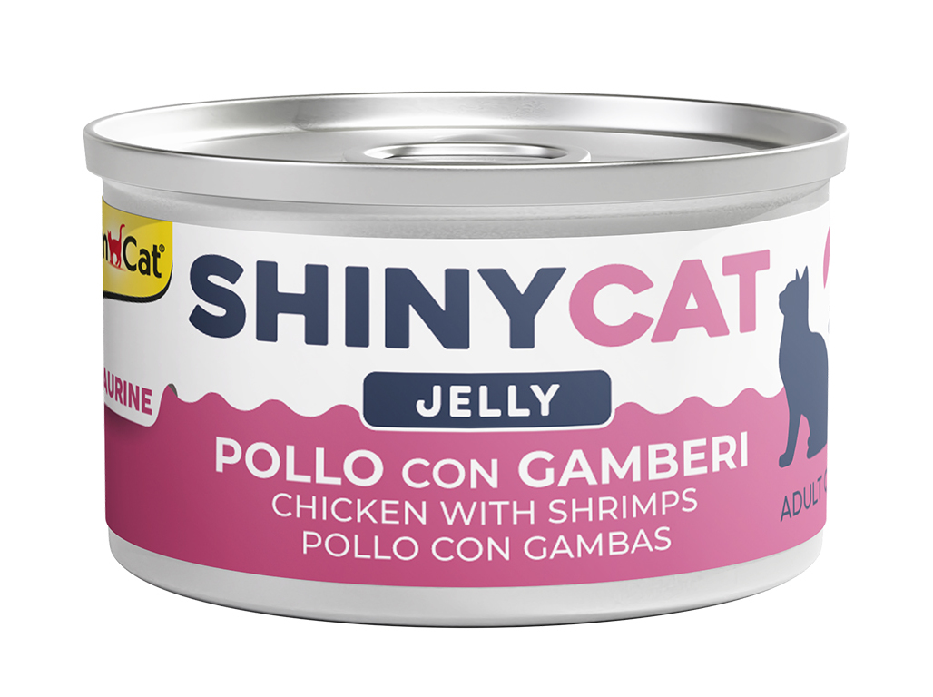 Comida húmida para gato gimcat geleia frgo / camarão 70g