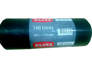 Sacos silvex de lixo 160l 10un
