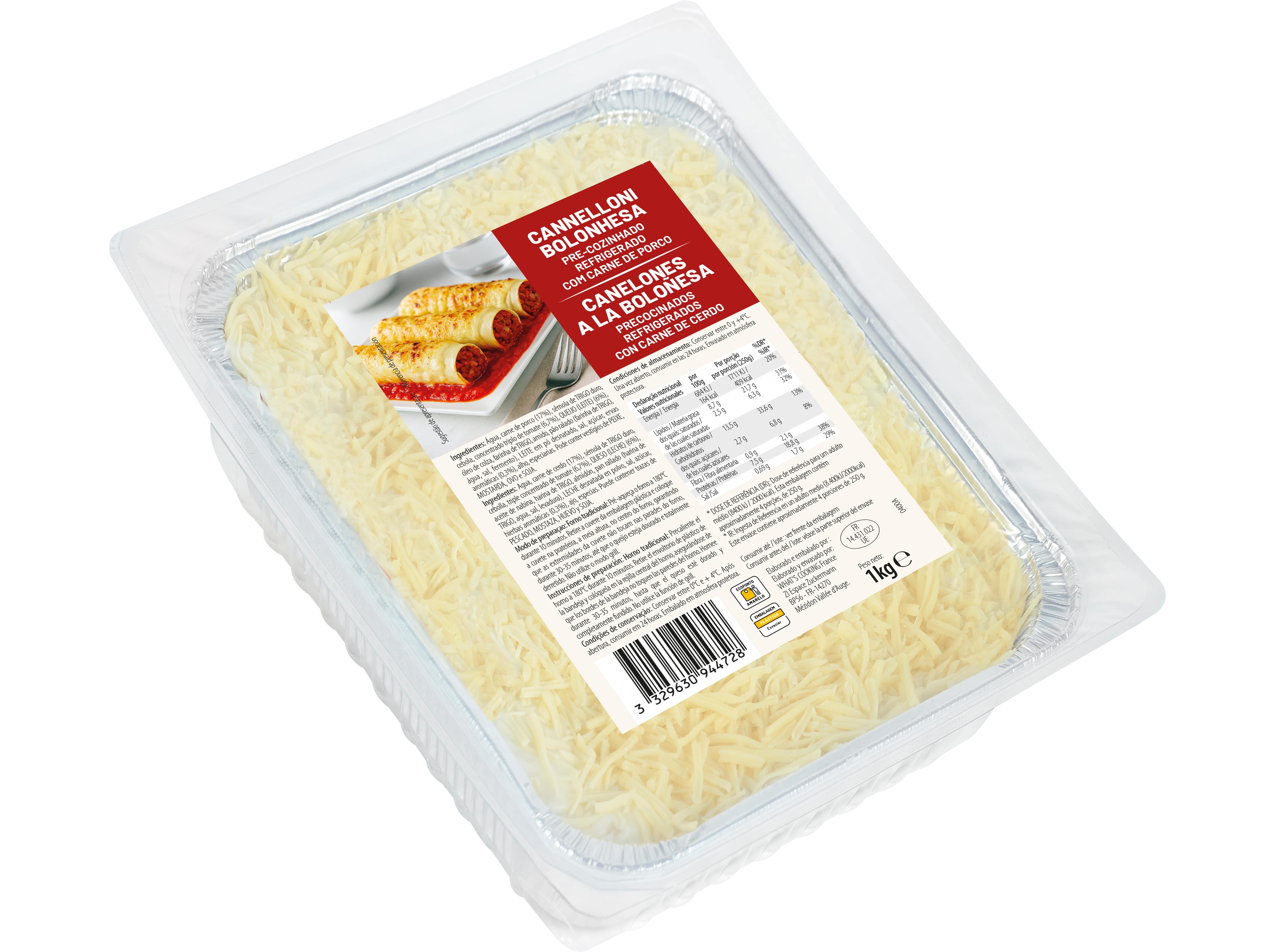 Cannelloni Bolonhesa 1kg Auchan