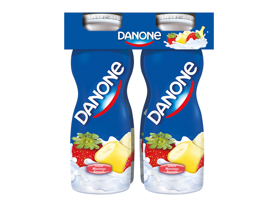 Iogurte Danone Líquido Morango E Banana 4x155g