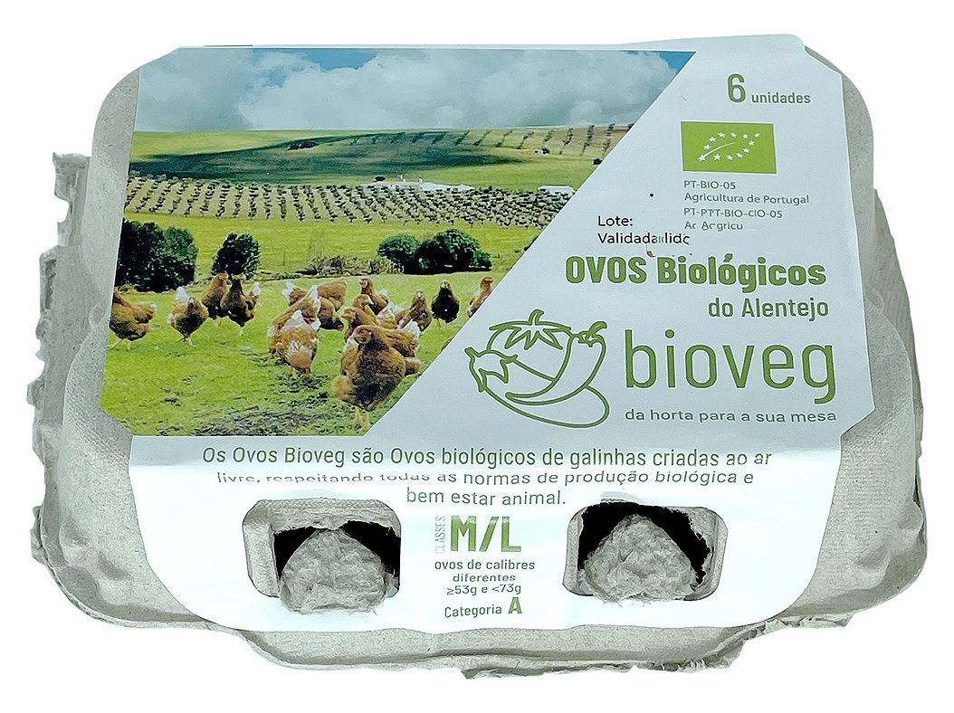 Ovos Bioveg Classe M/l Bio 1/2 Dúzia Produto Local