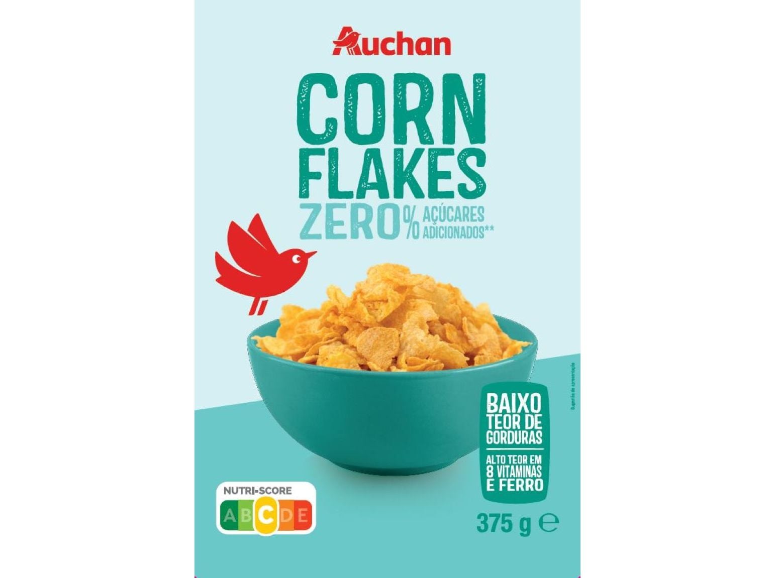 Corn Flakes Auchan Sem Açúcar 375g Auchan