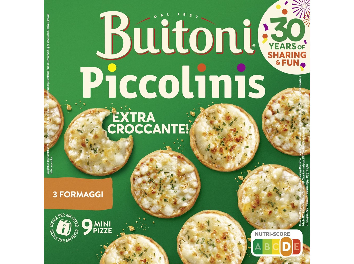 Mini pizzas buitoni piccolinis 3 queijos 270g