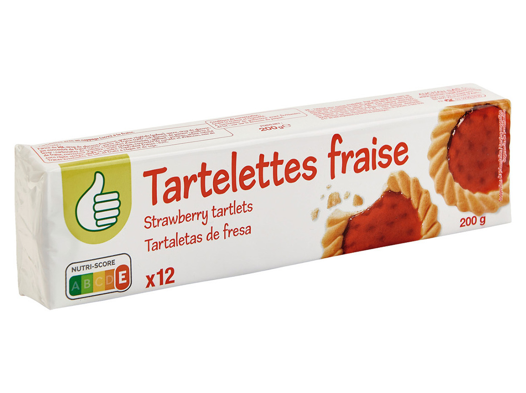 Tartelettes Polegar Redondas Morango 200g Polegar