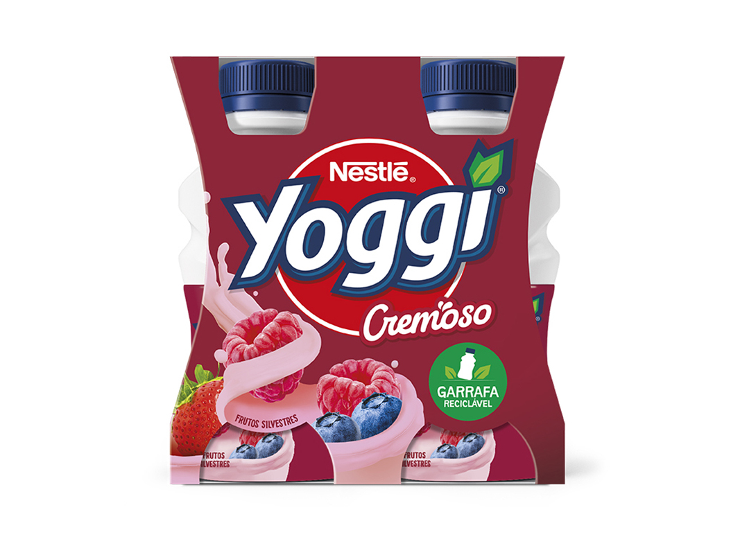 Iogurte Yoggi Líquido Cremoso Frutos Silvestres 4x160g