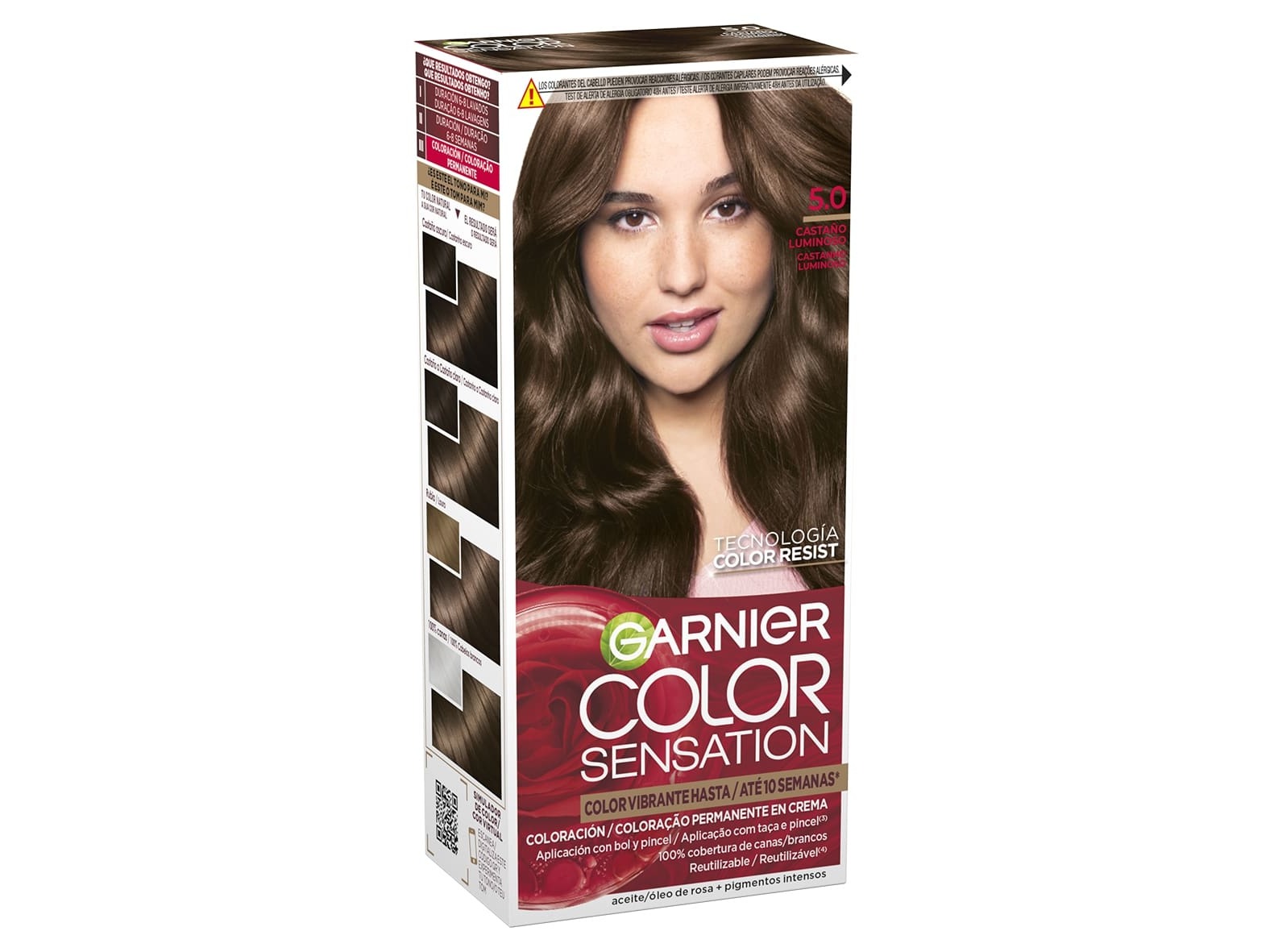Coloração color sensation 5.0 castanho luminoso un