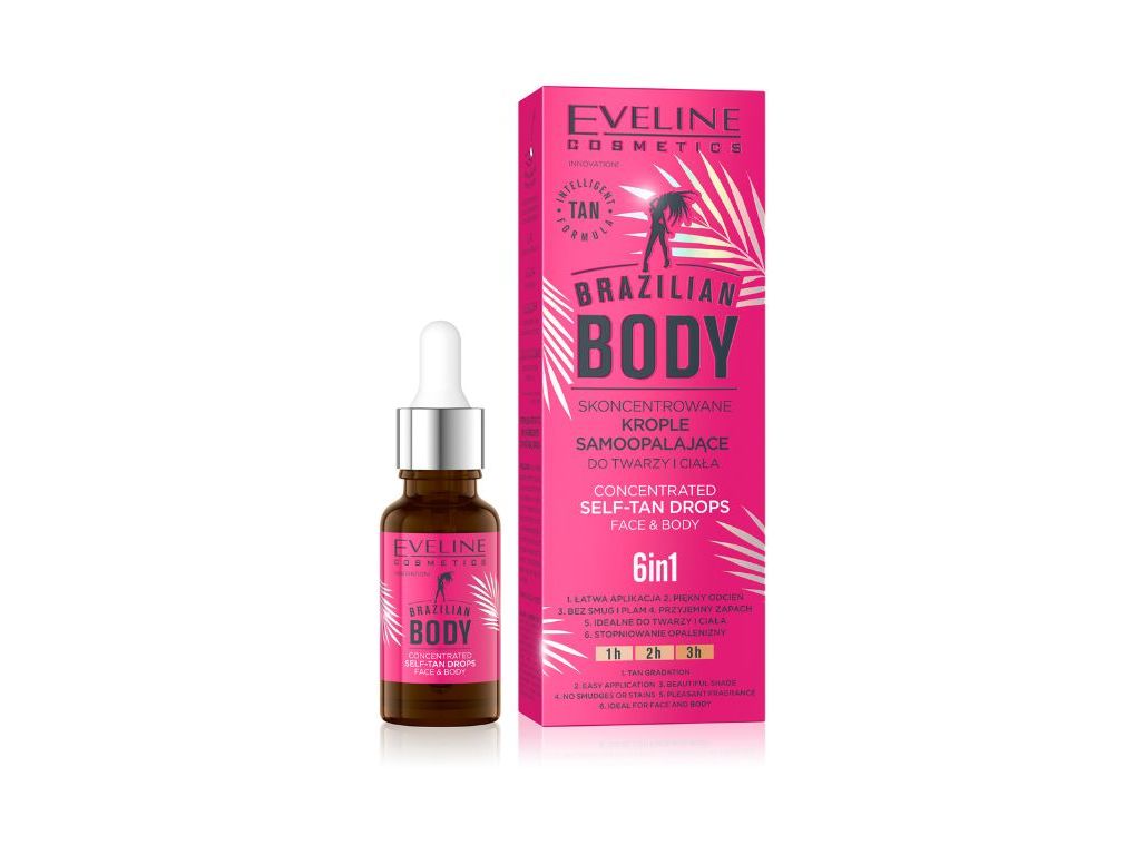 Auto bronzeador eveline bb gotas conc 18ml