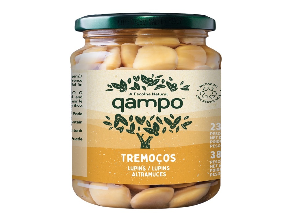 Tremoço qampo frasco 385(235)g