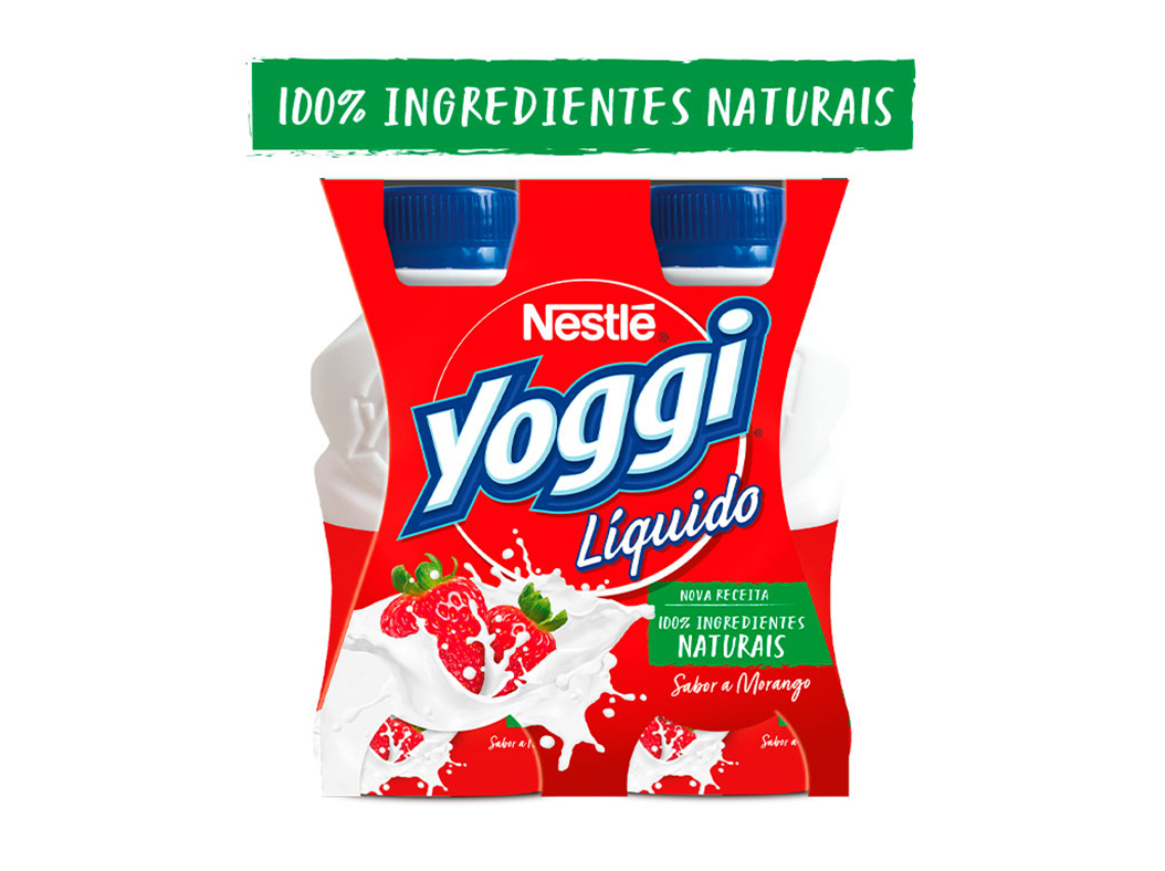 Iogurte Yoggi Líquido Morango 4x160g