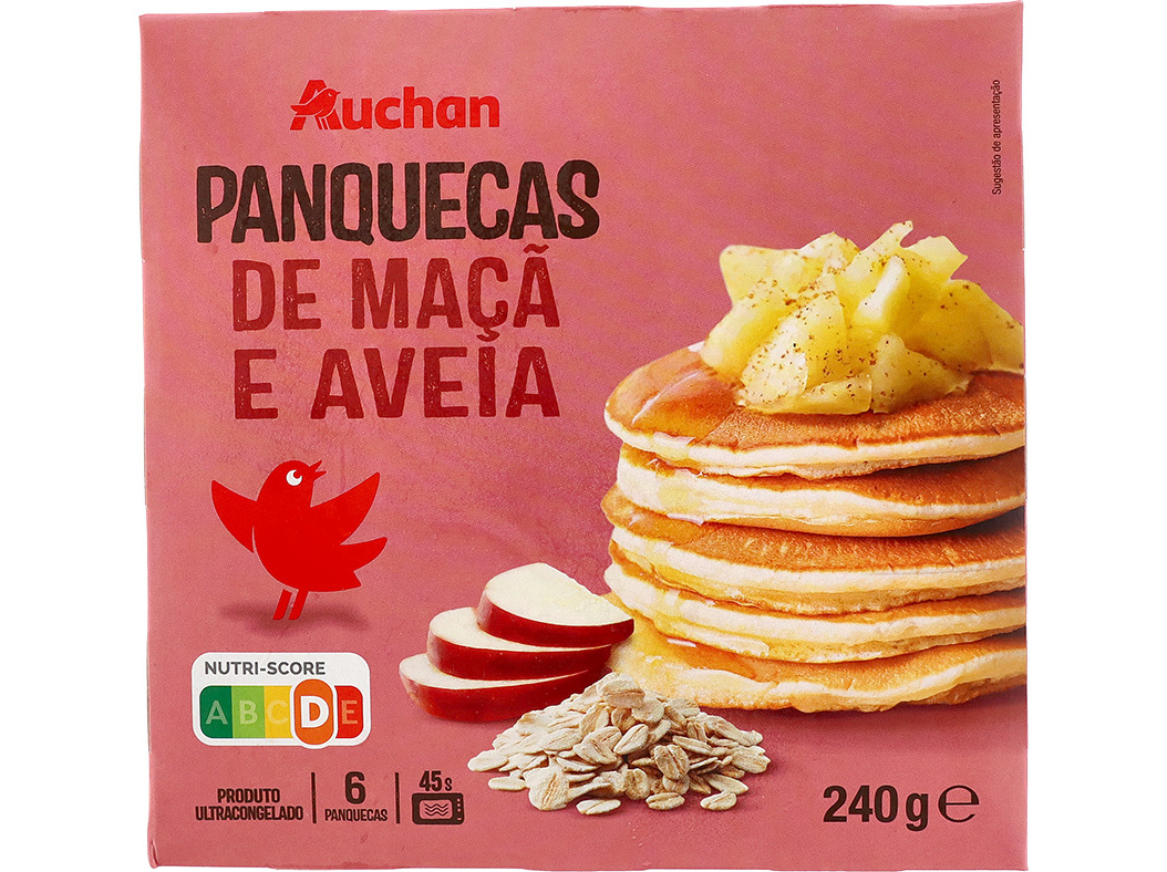 Panquecas Auchan Maçã E Aveia 6un 240g Auchan