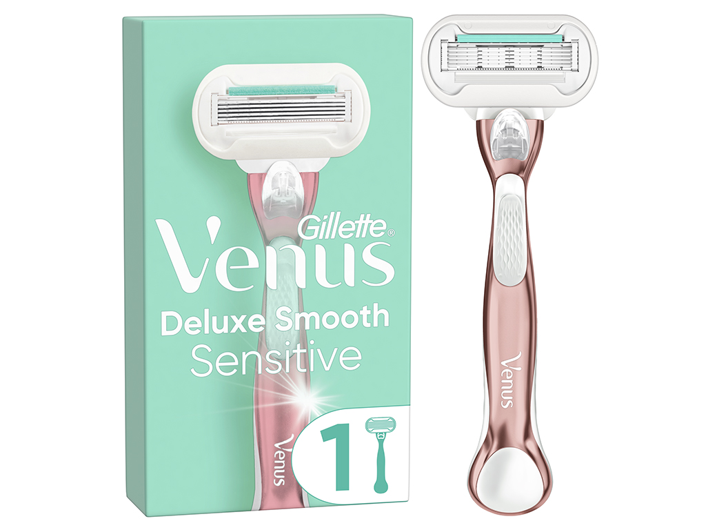 Máquina Depilatória Rosegold Sensitive Deluxe Smooth Venus 1 Un