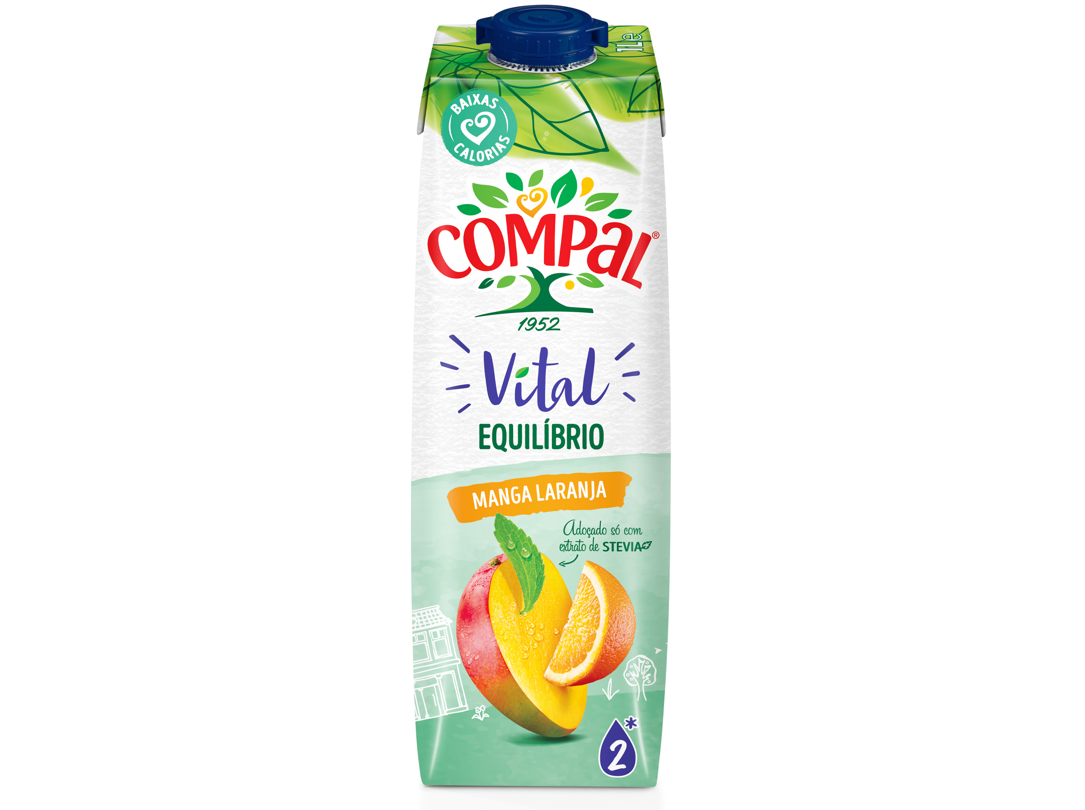Néctar Compal Vital Manga E Laranja 1l Compal