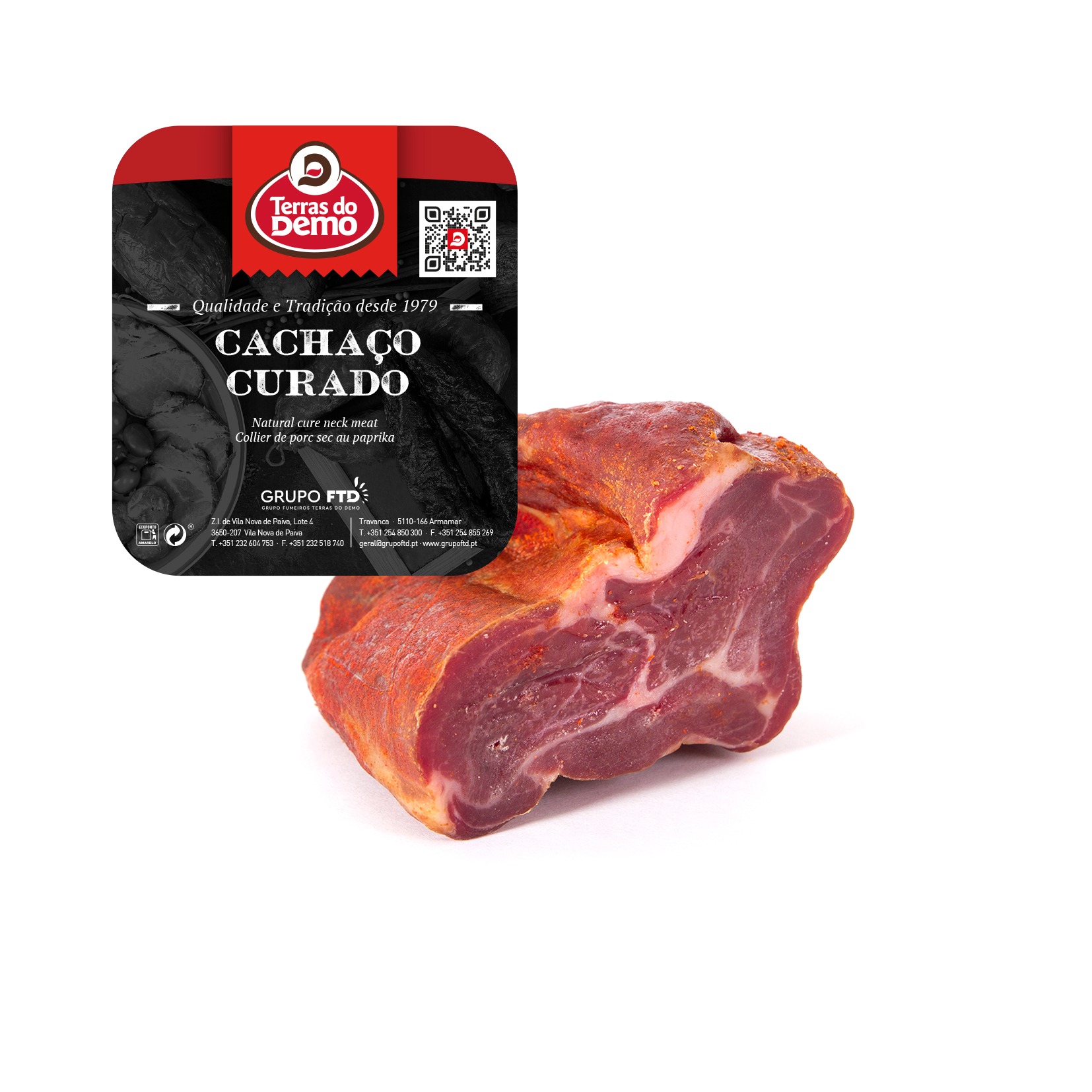 Cachaço curado terras do demo 300 g