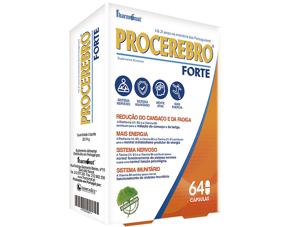 Suplemento Procerebro Forte Ginkgo Biloba 64caps