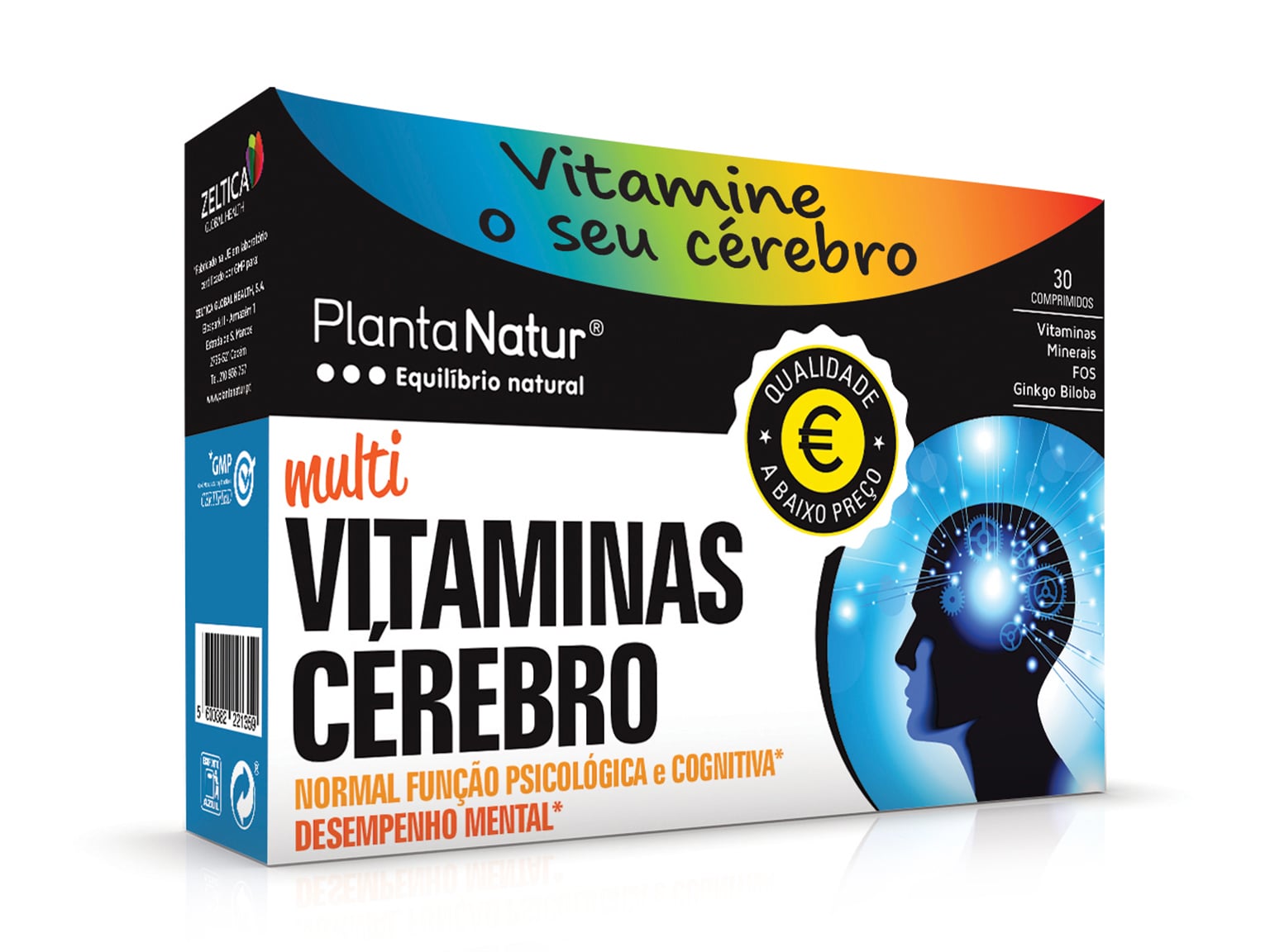 Suplemento Plantanatur Multivitaminas Cérebro 30 Comp Plantanatur