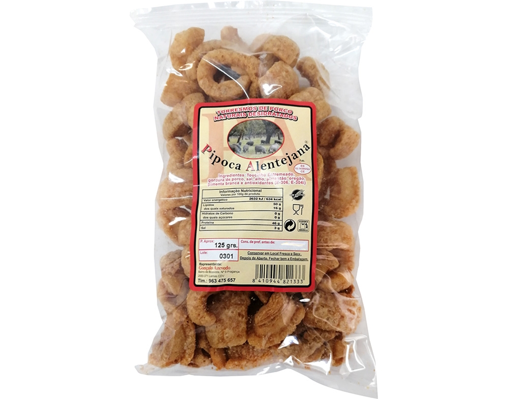 Torresmos Naturais Saquetas 125g Auchan