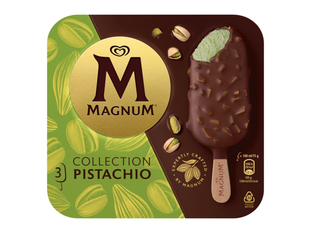 Gelado magnum pistachio 3x100ml