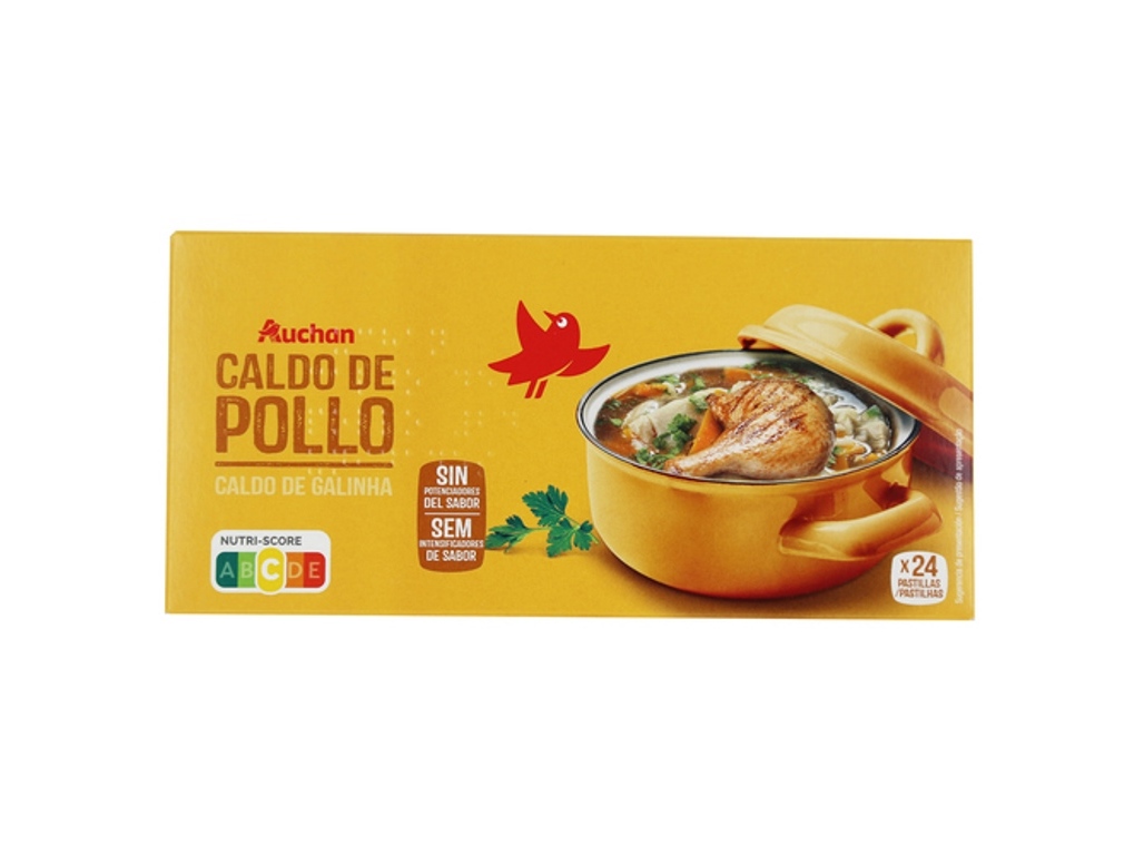 Caldo Auchan Galinha 24un 240g Auchan