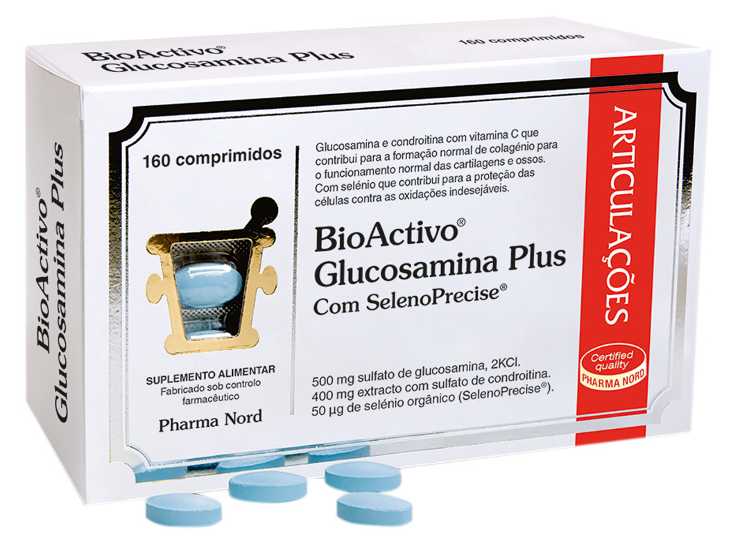 Suplemento Bioactivo Glucosamina Plus 160comp Bioactivo