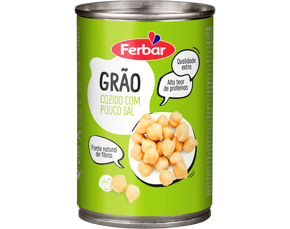 Grão de bico ferbar 410(260)g